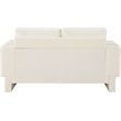 Meridian Furniture Madeline Cream Chenille Fabric Loveseat