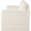 Meridian Furniture Madeline Cream Chenille Fabric Loveseat