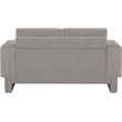 Meridian Furniture Madeline Grey Chenille Fabric Loveseat
