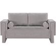 Meridian Furniture Madeline Grey Chenille Fabric Loveseat