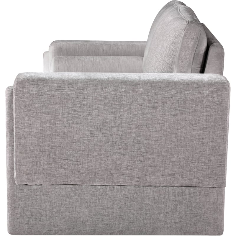 Meridian Furniture Madeline Grey Chenille Fabric Loveseat