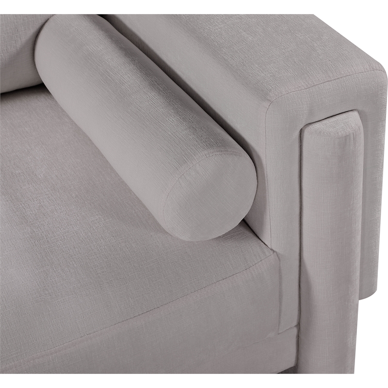 Meridian Furniture Madeline Grey Chenille Fabric Loveseat