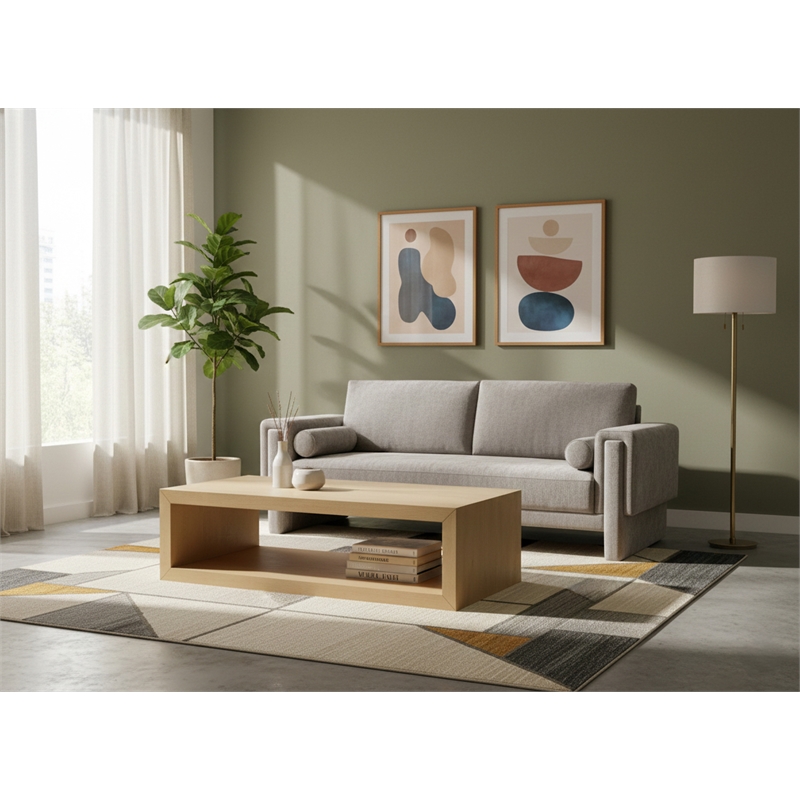 Meridian Furniture Madeline Grey Chenille Fabric Sofa