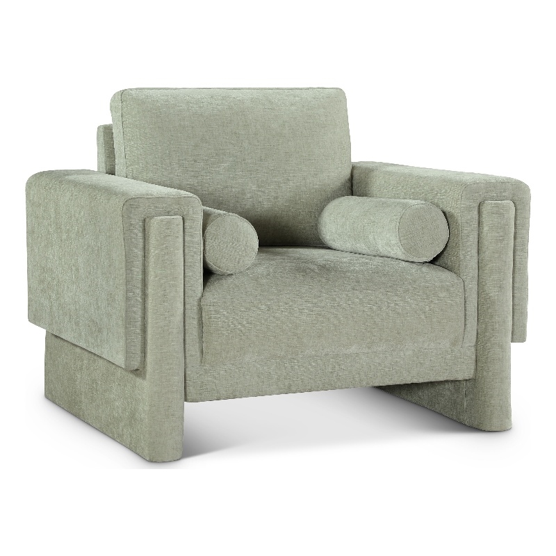 Meridian Furniture Madeline Mint Chenille Fabric Chair