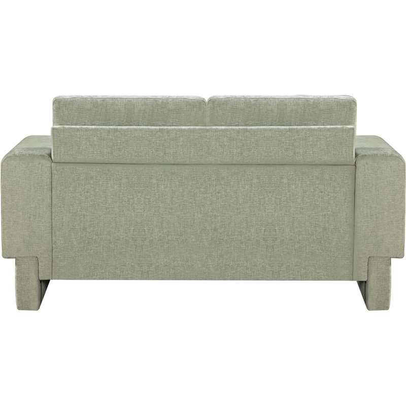 Meridian Furniture Madeline Mint Chenille Fabric Loveseat