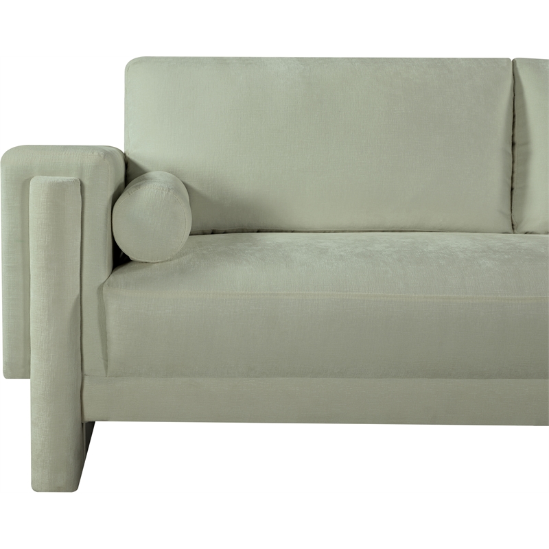 Meridian Furniture Madeline Mint Chenille Fabric Loveseat