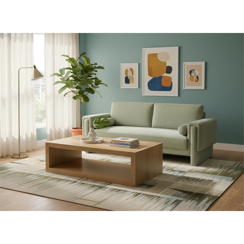 Meridian Furniture Madeline Mint Chenille Fabric Sofa