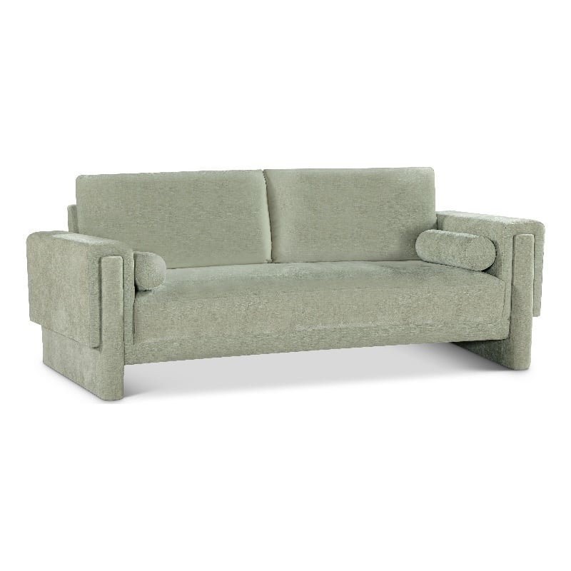Meridian Furniture Madeline Mint Chenille Fabric Sofa