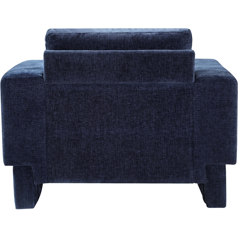 Meridian Furniture Madeline Navy Chenille Fabric Chair