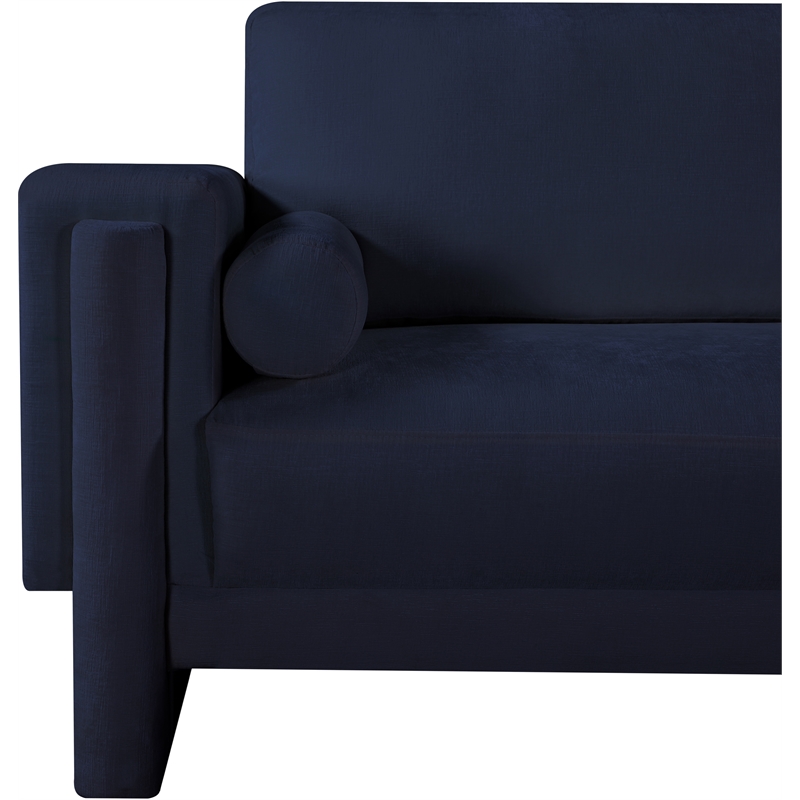Meridian Furniture Madeline Navy Chenille Fabric Chair