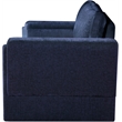 Meridian Furniture Madeline Navy Chenille Fabric Loveseat