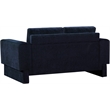 Meridian Furniture Madeline Navy Chenille Fabric Loveseat