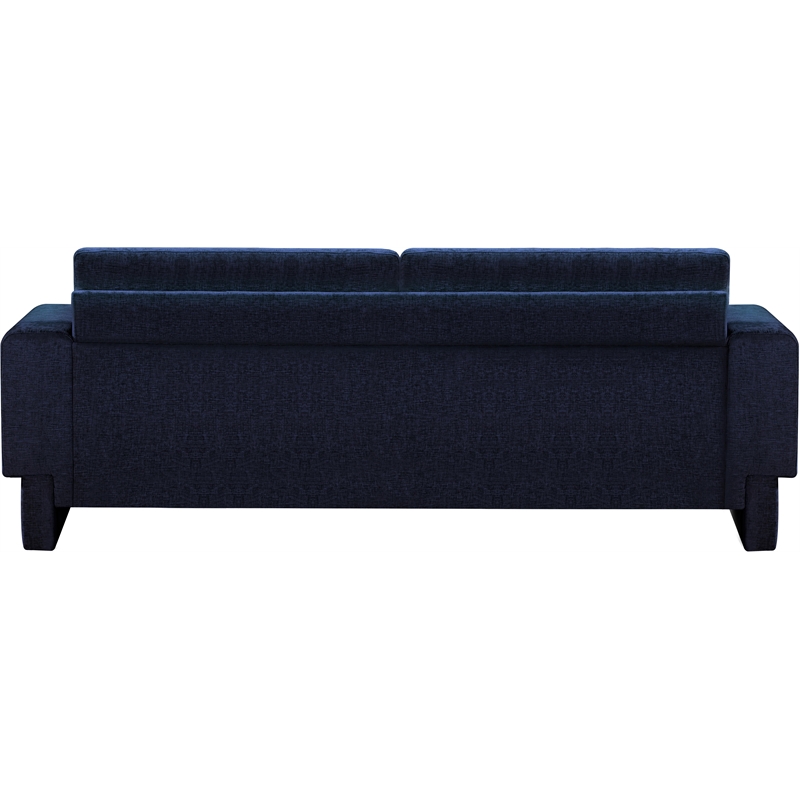 Meridian Furniture Madeline Navy Chenille Fabric Sofa