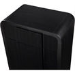Meridian Furniture Fluted Black Oak Veneer Chest