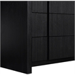 Meridian Furniture Fluted Black Oak Veneer Chest