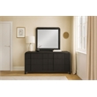 Meridian Furniture Fluted Black Mirror