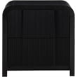 Meridian Furniture Fluted Black Night Stand