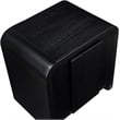 Meridian Furniture Fluted Black Night Stand