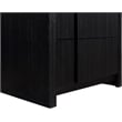 Meridian Furniture Fluted Black Night Stand