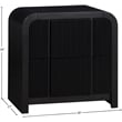 Meridian Furniture Fluted Black Night Stand