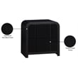 Meridian Furniture Fluted Black Night Stand