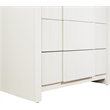 Meridian Furniture Fluted Cream Oak Veneer Chest