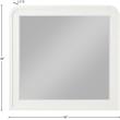 Meridian Furniture Fluted Cream Mirror