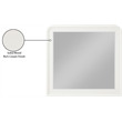 Meridian Furniture Fluted Cream Mirror