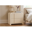 Meridian Furniture Fluted Cream Night Stand