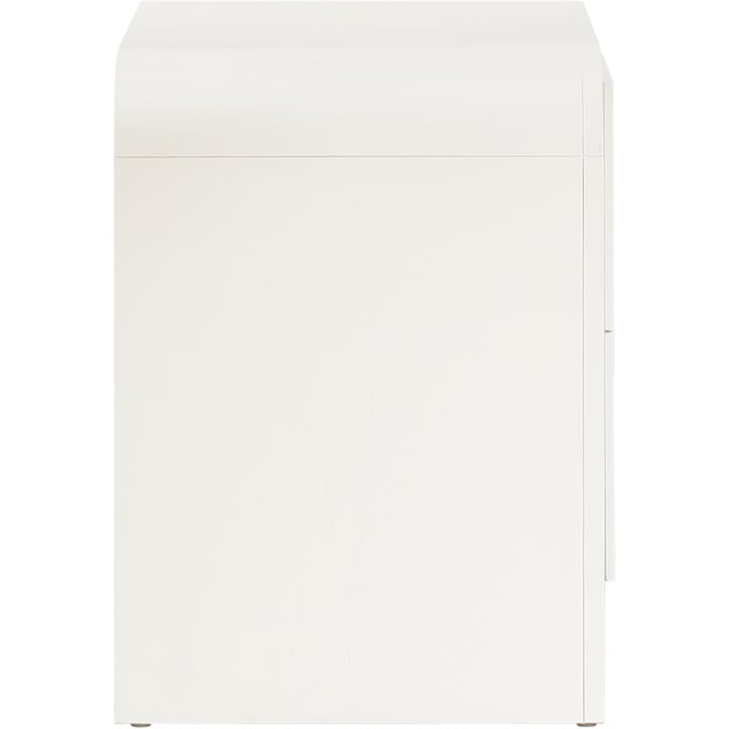 Meridian Furniture Fluted Cream Night Stand