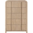 Meridian Furniture Fluted Natural Oak Veneer Chest