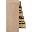 Meridian Furniture Fluted Natural Oak Veneer Chest