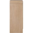 Meridian Furniture Fluted Natural Oak Veneer Chest
