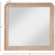 Meridian Furniture Fluted Natural Mirror