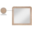 Meridian Furniture Fluted Natural Mirror