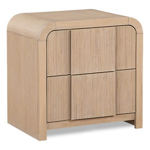 Meridian Furniture Fluted Natural Night Stand