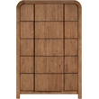 Meridian Furniture Fluted Walnut Oak Veneer Chest