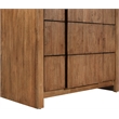 Meridian Furniture Fluted Walnut Oak Veneer Chest