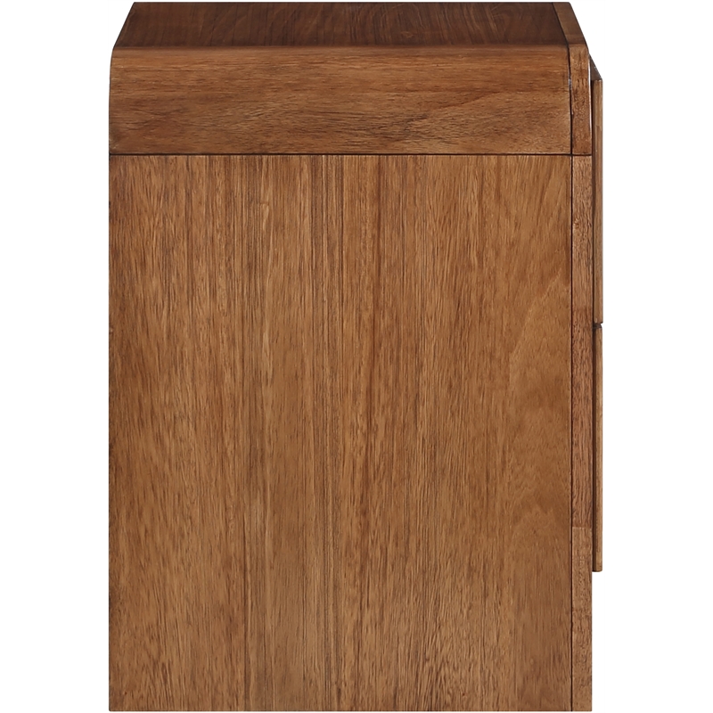 Meridian Furniture Fluted Walnut Night Stand