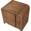 Meridian Furniture Fluted Walnut Night Stand