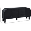 Meridian Furniture Casablanca Black Wood Veneer Sideboard/Buffet