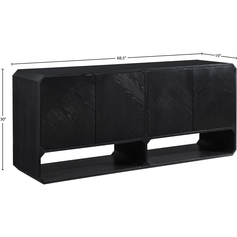 Meridian Furniture Parker Black Sideboard/Buffet