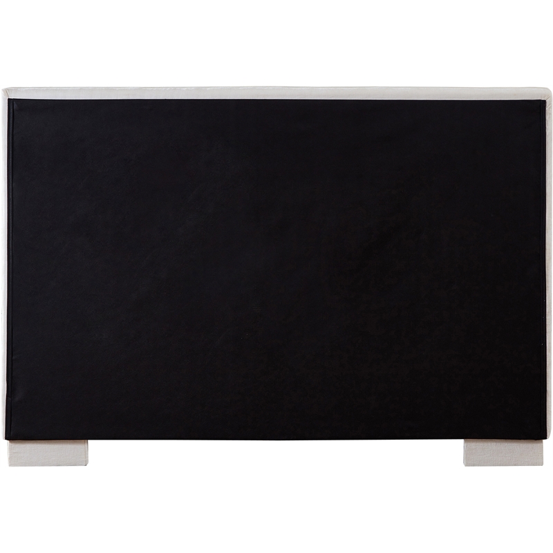 Meridian Furniture Paxton Cream Chenille Fabric King Bed