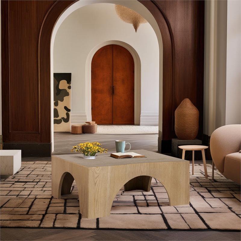 Meridian Furniture Arch Oak Coffee Table