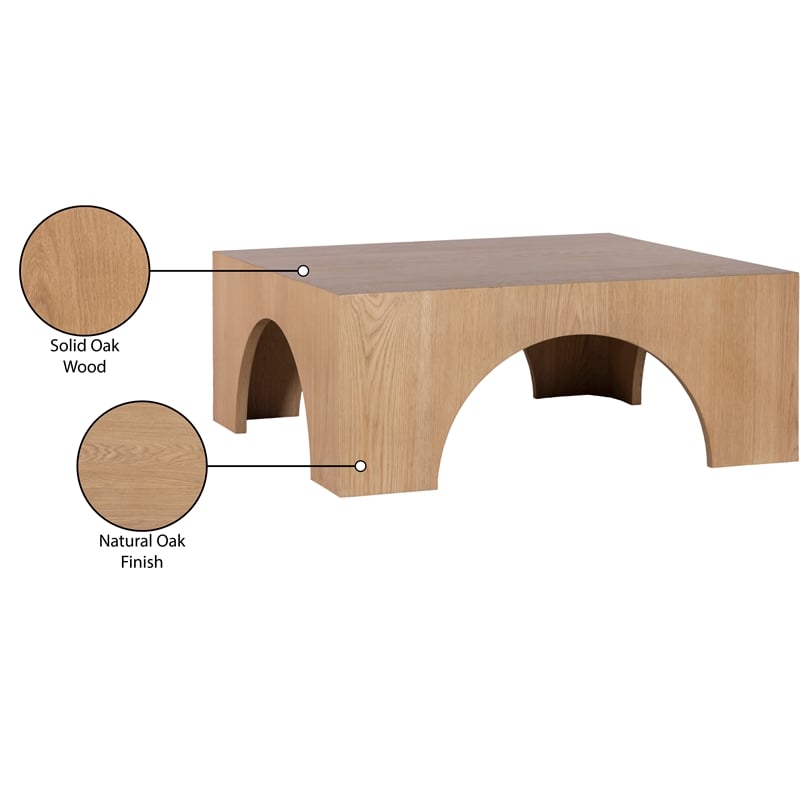 Meridian Furniture Arch Oak Coffee Table