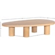 Meridian Furniture Beekman Oak Coffee Table