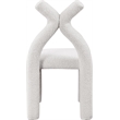 Meridian Furniture Xena Cream Boucle Fabric Accent/Dining Chair