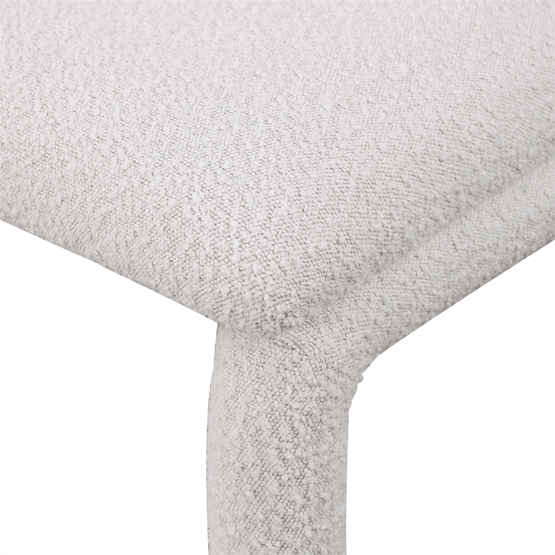 Meridian Furniture Xena Cream Boucle Fabric Accent/Dining Chair