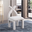 Meridian Furniture Xena Cream Boucle Fabric Accent/Dining Chair