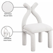 Meridian Furniture Xena Cream Boucle Fabric Accent/Dining Chair